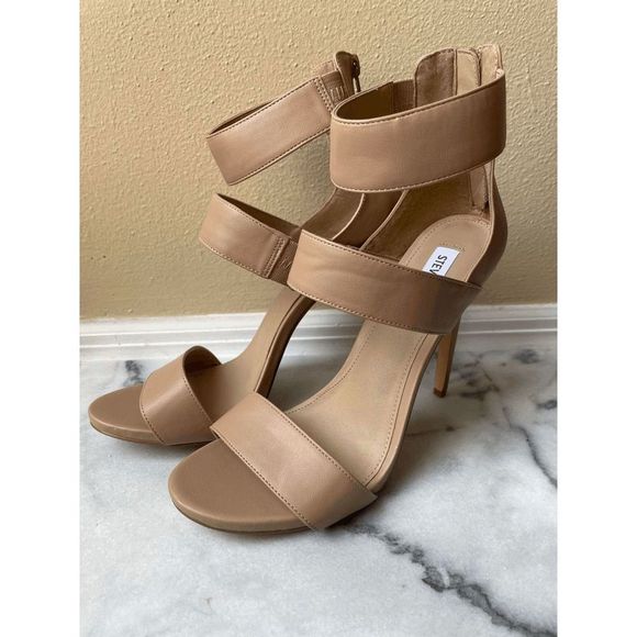 Steve Madden Shoes - Steve Madden Mira Strappy Nude Heel Women's Size 10